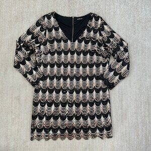 Charlotte Russe Plus Black Sequin Summer Cocktail Dress 3XL